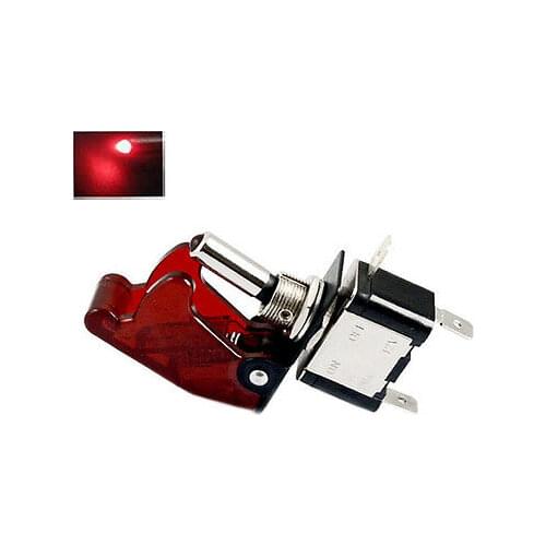 12V/20A Red LED Illuminated On/off SPST Car Automotive Toggle Switch Button Blue/Green/Red/Yellow Auto Cover LED Light Control