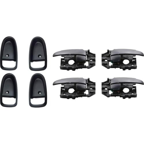 INTERIOR BLACK DOOR HANDLE WITH CASE FOR HYUNDAI ELANTRA 2001-2006 82610-2D000 82620-2D000