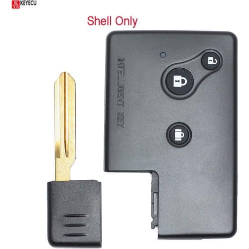 KEYECU Replacement Smart Remote Key Shell Case Fob 3 Buttons for Nissan Teana (Old Model) with Small key