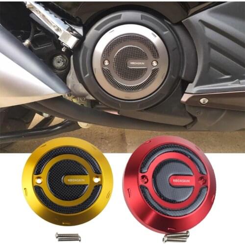 KODASKIN Engine Protective Cover Carbon-Aluminum for Yamaha Tmax 530 500 T-MAX 530 (Gold)