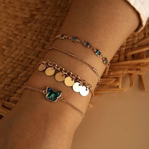 Bracelet Women 2020 bohemian butterfly jewelry Bracelets for girls fashion set Gold Brazilian bracelets love Gift girl friend