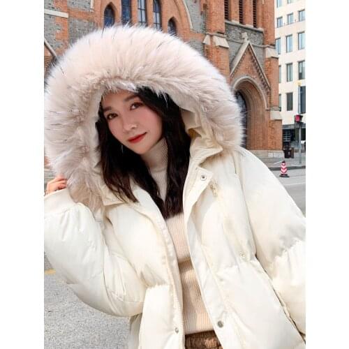 KMETRAM 2020 Winter Jacket Women Faux Fur Collar Parka Women Clothes 2020 Fashion Long Coat Female Warm Parkas QD2020MY2H1888