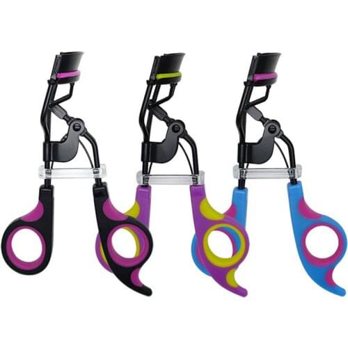 1PC Frosted Handle Eyelashes Clip Black-Purple Fake Eyelash Curler Curling Eyelash Mascara Curl Beauty Makeup Tools