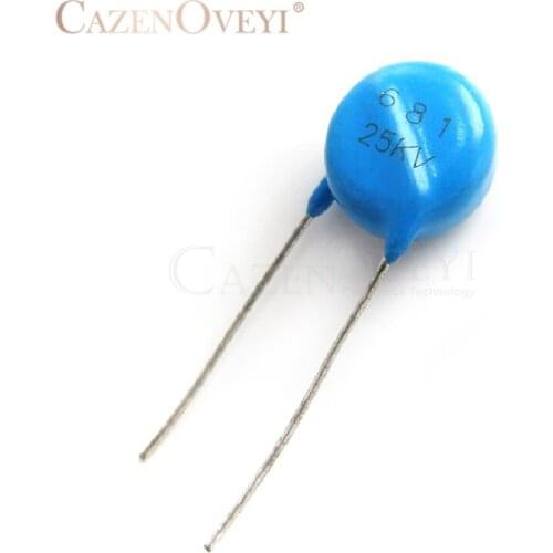 1pcs/lot High voltage capacitor 25KV681 681 680PF 25KV In Stock