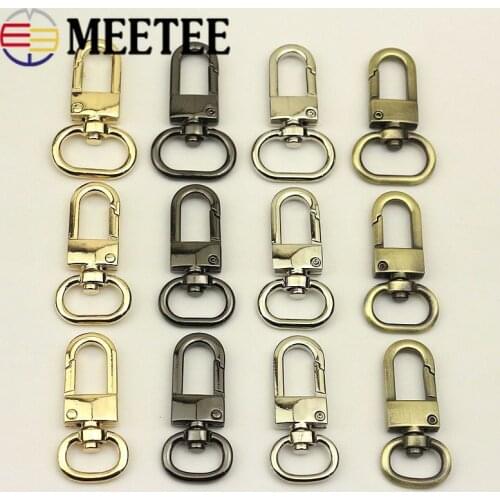 10pcs 13/16/19mm Oval Bag Strap Metal Hook Buckles Handbag Chain Swivel Trigger Snap DIY Purse Luggage Hardware Accessorie