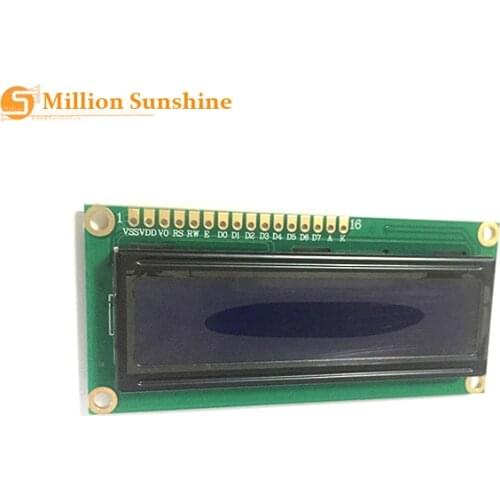 10PCS LCD1602 1602 module Blue screen LCD1602 LCD monitor 1602 5V blue screen and white code for arduino