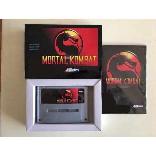 16Bit Games ** Mortal Kombat ( PAL Version!! box+manual+cartridge!! )