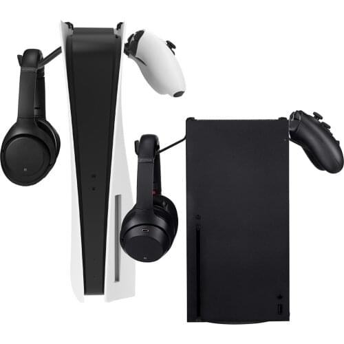 2pcs Game Controller Stand Holder For PS5 For XBOX Controller Wall Mount Headphone Holder Universal Foldable Design Gamepad Hold