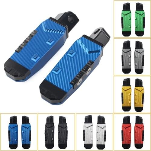 2Pcs Motorbike Rear Footrests Foot Pegs Pedal Pads For Suzuki GSXR600/750/1000 GSXR1300 Hayabusa GSR600 GSR750 CNC Aluminum