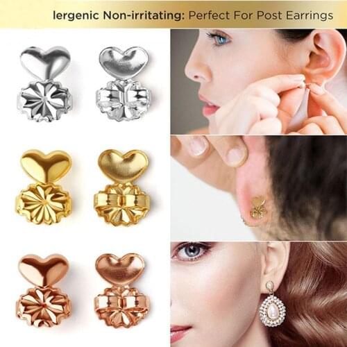 2020 Amazon/Wish Hot Sale Magic Bax 3 Pairs 925 Sterling Silver Earring Lifters With Free Plastic Box