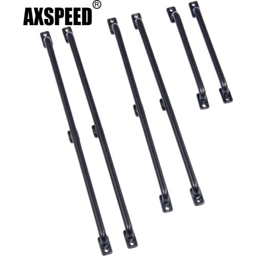 AXSPEED 2Pcs 70/130/145mm Metal Body Shell Handrail for Traxxas TRX-4 TRX4 Axial SCX10 90046 D90 D110 1/10 RC Crawler Car Model
