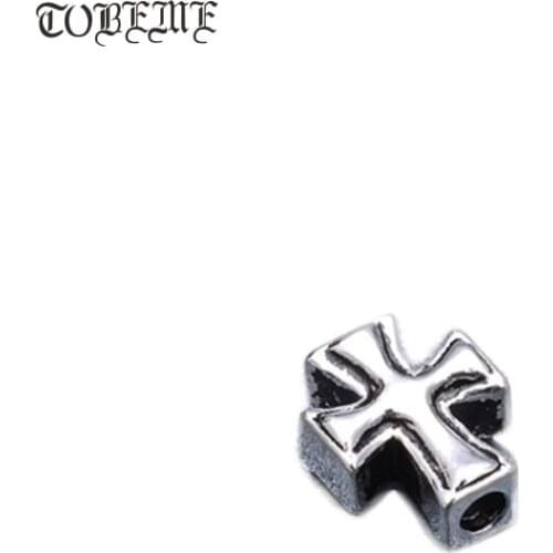 100% 925 silver Cross beads 925 Sterling Cross Jewelry Beads jewelry findings Cross Symbol Beads DIY Bracelet