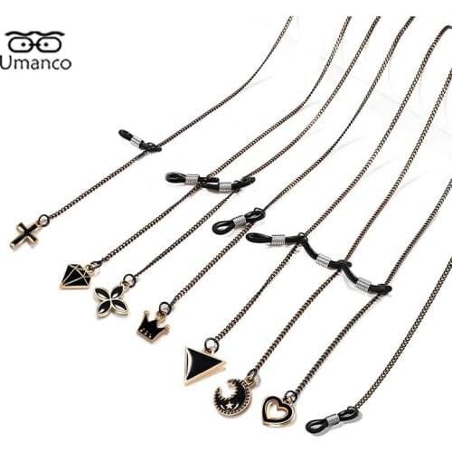 70cm Sunglasses Chains for Women with Pendant Moon Cross Heart Glasses Chains Anti-drop EyeGlasses Jewelry Accessories