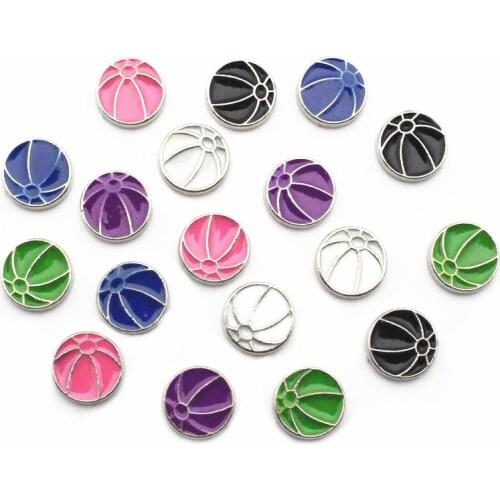 Hot Selling 10pcs/lot Mix Billiards Floating Charms For Living Glass Memory Lockets Necklace DIY Jewelry