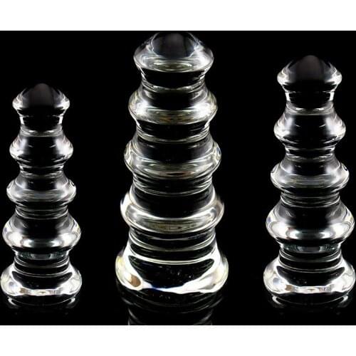 Crystal Glass Pagoda G Spot Posterior Atrium Anal Masturbation Large Anal Gay Sexual Tool Stimulates Heavy Goods Anal Toy