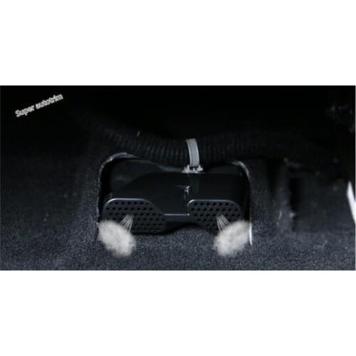 LAPETUS Accessories For Mazda 6 2014 - 2017 Front Seat Bottom Air AC Outlet Vent Anti-plug Cover Plastic Protection Net Kit