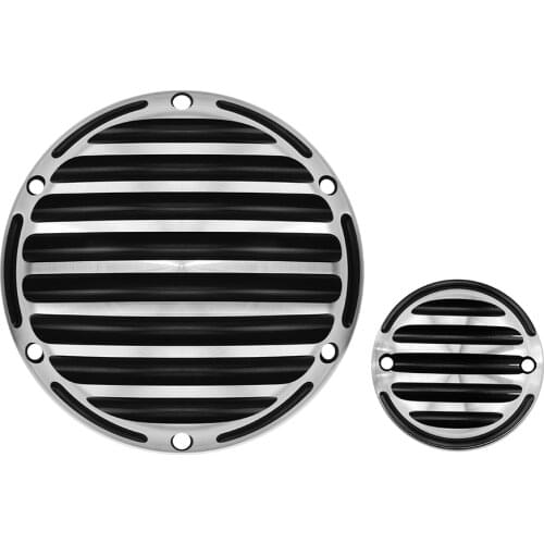 Motorcycle Black&Chrome Derby Timer Clutch Timing Covers Engine Cover Fit For Harley Sportster Iron XL883 XL1200