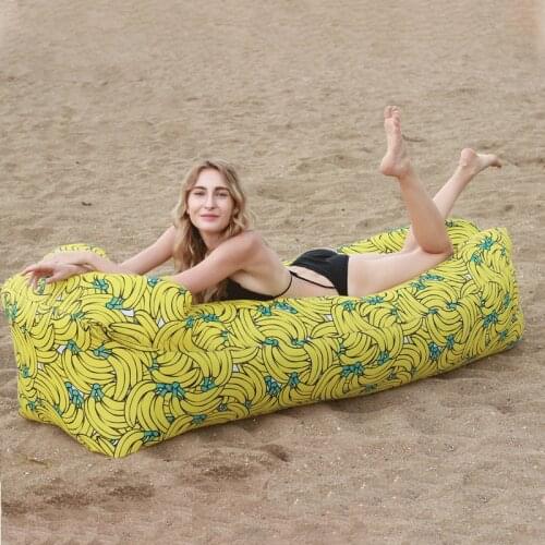 Camping Inflatable Lazy Sofa Portable Garden Beach Picnic Travel Air Folding Color Deck Chair Outdoor Furniture