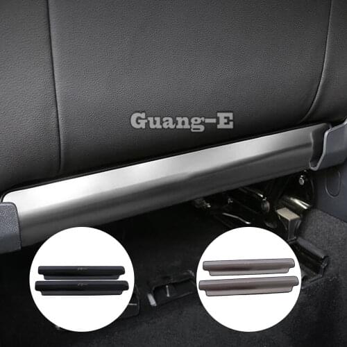 Car Sticker Seat Rear Back Protective Anti Kick Board Trim 2pcs For Volkswagen VW TiguanL Tiguan L MK2 2016 2017 2018 2019 2020