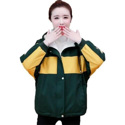 Plus Velvet Thick Winter Warm Lady Jacket Female Autumn 2021 New Student Loose Wild Lamb Plush Women Baseball Sport Coat OK852