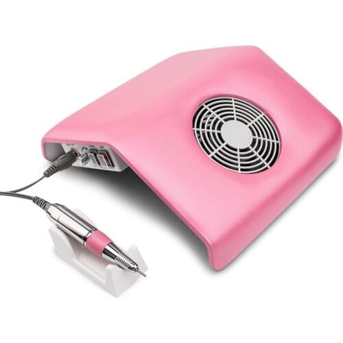 2-in-1 Nail Suction Dust Collector Large Size Strong Nail Drill Vacuum Cleaner Nail Equipment Dust Collectors Manicure Pedicure