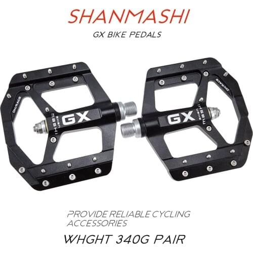 SHANMASHI GX 3 Bearings Mountain Bike Pedals Platform Bicycle Flat Alloy flat foot Pedals MTB Road Mountain Bike Pedal parts