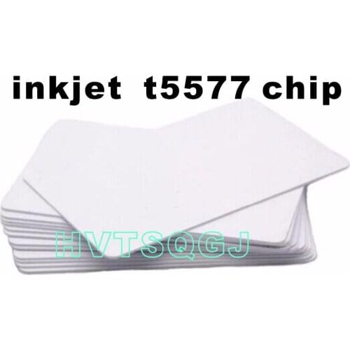 50pcs T5577 RFID inkjet Printable PVC Smart Chip Card