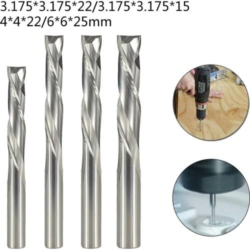 Two Flute Compression Up/Down Cut Spiral Router Bit CNC Solid Carbide End Mill