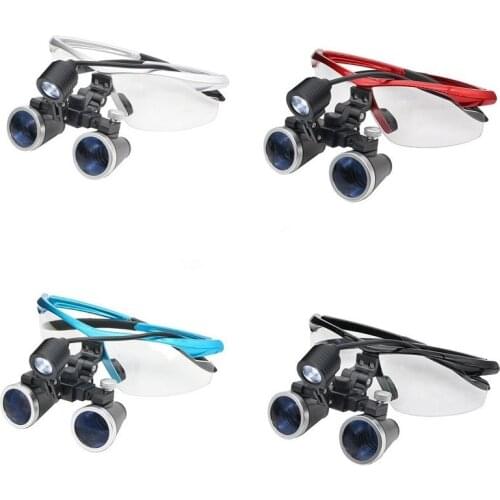 2.5/3.5X420mm Magnifying Glass Medical Magnifier Surgical Dental Loupes+3W Medical Headlight Dental Headlamp ENT Plastic Surgery