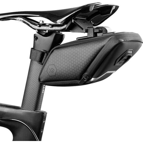 Bicycle Saddle Bag Rainproof Reflective Light Bicycle Bag Shockproof Bicycle Accessories Large Capatity Seatpost Bike Bag