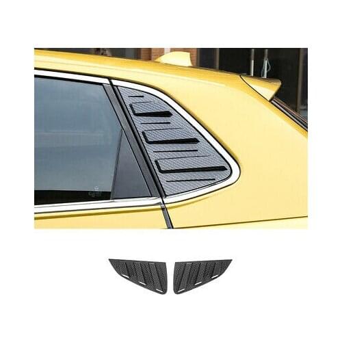 Carbon Fiber Rear Window Shutter Cover 2pcs for Volkswagen VW Polo MK6 2019-2020