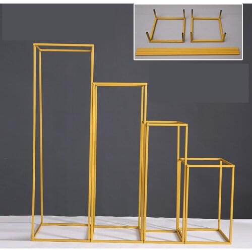 Iron Arch Frame Wedding Background Decoration Outdoor Lawn Wedding Flower Frame DIY Party T Stage Home Decoration