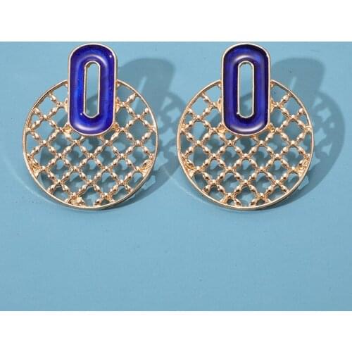 2020 Womens Earrings Hollow Out Round Bohe Earings Fashion Jewelry Pendientes INS Style Dangling Earrings for Women