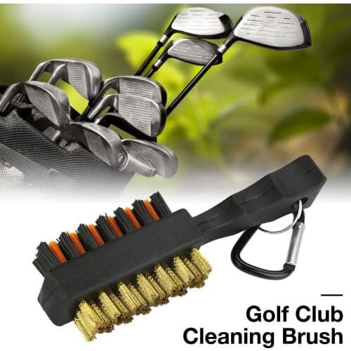 1Pcs Golf Brush Groove Cleaner Double-Sided Nylon Bristle Cord Practical Golf Head Cleaning Brush Spherical Golf Club Cleaner