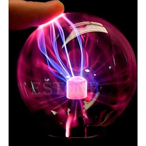 1PC Plastic Luminaria Glass Plasma Ball Hot Magic USB Sphere Lightning Lamp Light Party Black Base Novidade Bedside Lamp T14