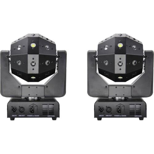 2pcs/lot 16pcs 3 in 1 stroboscopic laser bar beam lamp moving heads flash mini laser drum lamp rotating beam moving head light