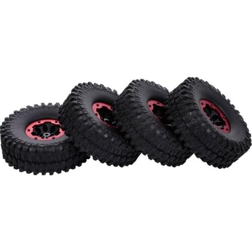 4pcs RC Parts 1.9 Inch Rim Rubber Inflatable Tyre Tire Wheel for RC Car Traxxas HSP Redcat RC4WD Tamiya Axial SCX10 D90 HPI