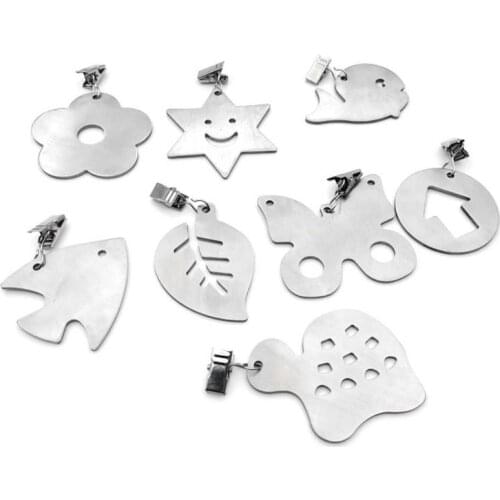 4pcs Stainless Steel Tablecloth Weights Clips Hanging Buckles Multi-function Clamp for Picnic Table Cloth