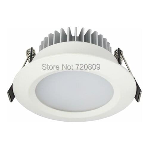 Free Shipping 10pcs/lot 5w Frosted White LED Downlight Recessed Ceiling Lamp Indoor Lighting AC85-265V
