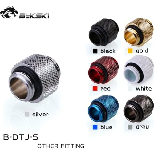 Bykski PC water cooling fittings G1/4' male to Male dual external thread tube connection water cooler adapter B-DTJ-S