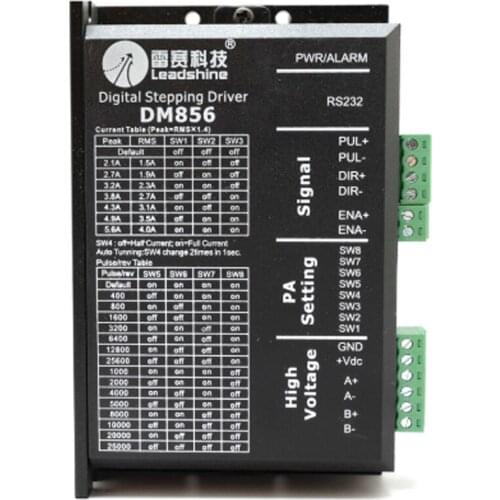 Leadshine DM856 2-phase Digital Stepper Motor Driver 57/86 Stepper DC Motor Driver 20-80VDC