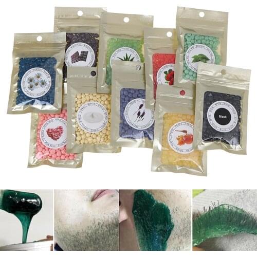 1 Bag Depilatory Wax 25g Hot Film Hard Wax Beans Pellet Waxing Beauty Bikini Hair Removal Bean for All Types Skin