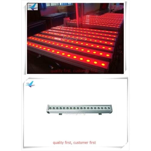 H-12/lot Best selling 18X3W rgb 3in1 waterproof ip 65 liner bar Led Wall Washer Outdoor Building Light DMX