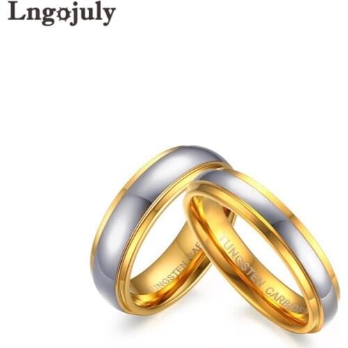 Top Quality Couple Ring Tungsten Carbide Rings Wedding Ring For Lover Party Jewelry Engagement Tungsten Ring Anniversary Gift