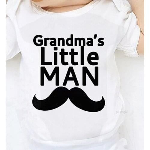 For Newborn Kids Outfits Printing Grandpas Little Man Infant Girls One Piece Jumpsuit Toddler Girl Winter Clothes Rompers
