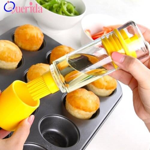 Honey Oil Brush Bottle ABS Plastic Siliconen BBQ Tool ooking Baking Basting BBQ barbecue Olie Fles Borstel Kitchen Tool