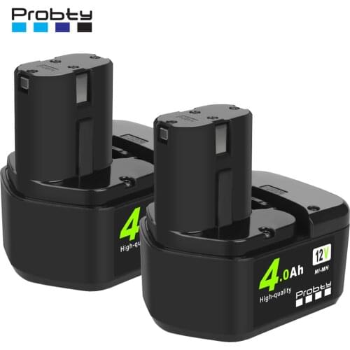 12V 4000mAh Ni-Mh Battery For Hitachi EB1214S 12V EB1220BL EB1212S WR12DMR CD4D DH15DV C5D