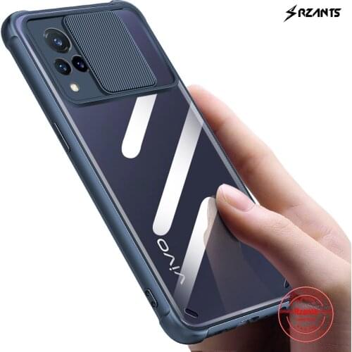 Rzants For VIVO V21 Case [Lens Protection] Air Bag Conor Slim Thin Clear Cover Casing