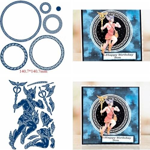 Hero Shield Cicle Frame Metal Cutting Dies Stencils for DIY Scrapbooking Photo Album Decorative Embossing Crafts Supplier Die