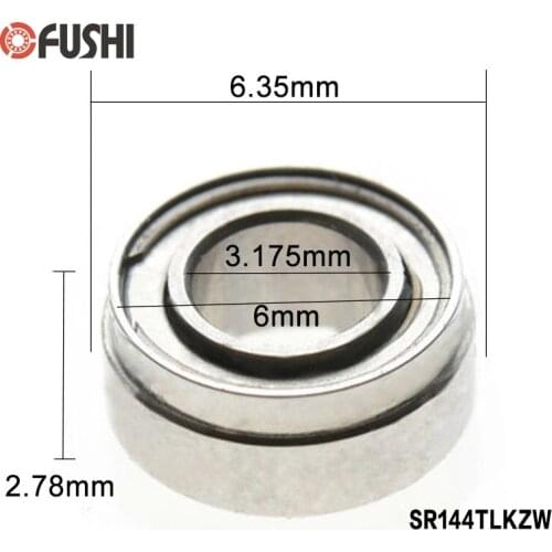 Dental Bearing SR144TLKZW ( 4 Pcs ) ABEC-7 P4 Handpiece Turbine Steel Ball High Speed SR144 TL K Z W Dental Drill Bearings